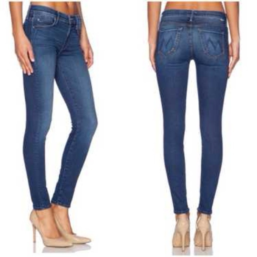 Mother Revolve The Charmer Dance of the Mockingbird Dark Wash Skinny Jeans Sz 27
